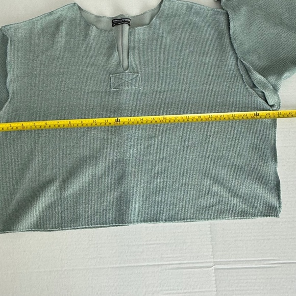 Urban Outfitters Jax inside Out Notched Neck Green Sweatshirt - Picture 7 of 8